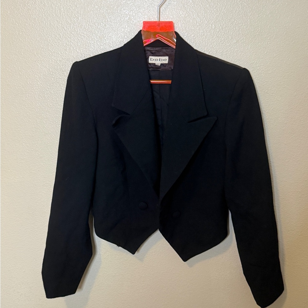 Bebe Women's Elegant Black Suit Jacket
